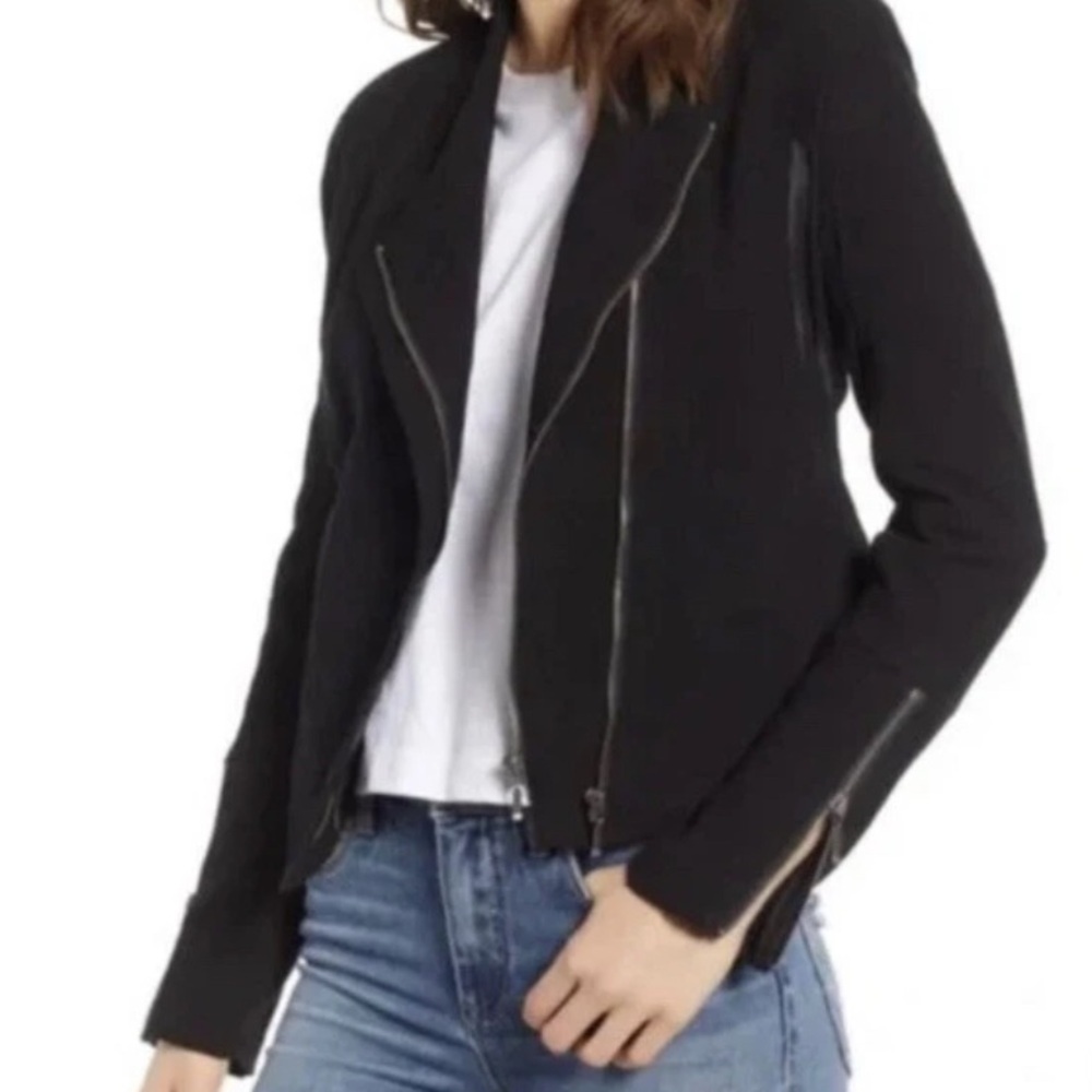 Blank NYC Black Zippered Women's Blazer-Size Large-NWT - Picture 2 of 15